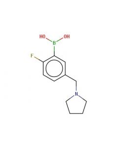 Astatech (2-FLUORO-5-[(PYRROLIDIN-1-YL)METHYL]PHENYL)BORONIC ACID, 95.00% Purity, 0.25G